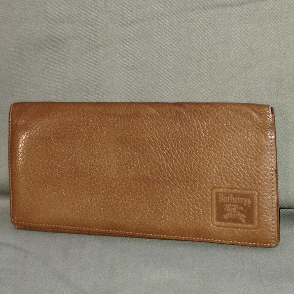 VINTAGE BURBERRYS OF LONDON BI-FOLD LONG SOFT LEATHER WALLET ~ AUTHENTIC ~ NICE! - Picture 3 of 14